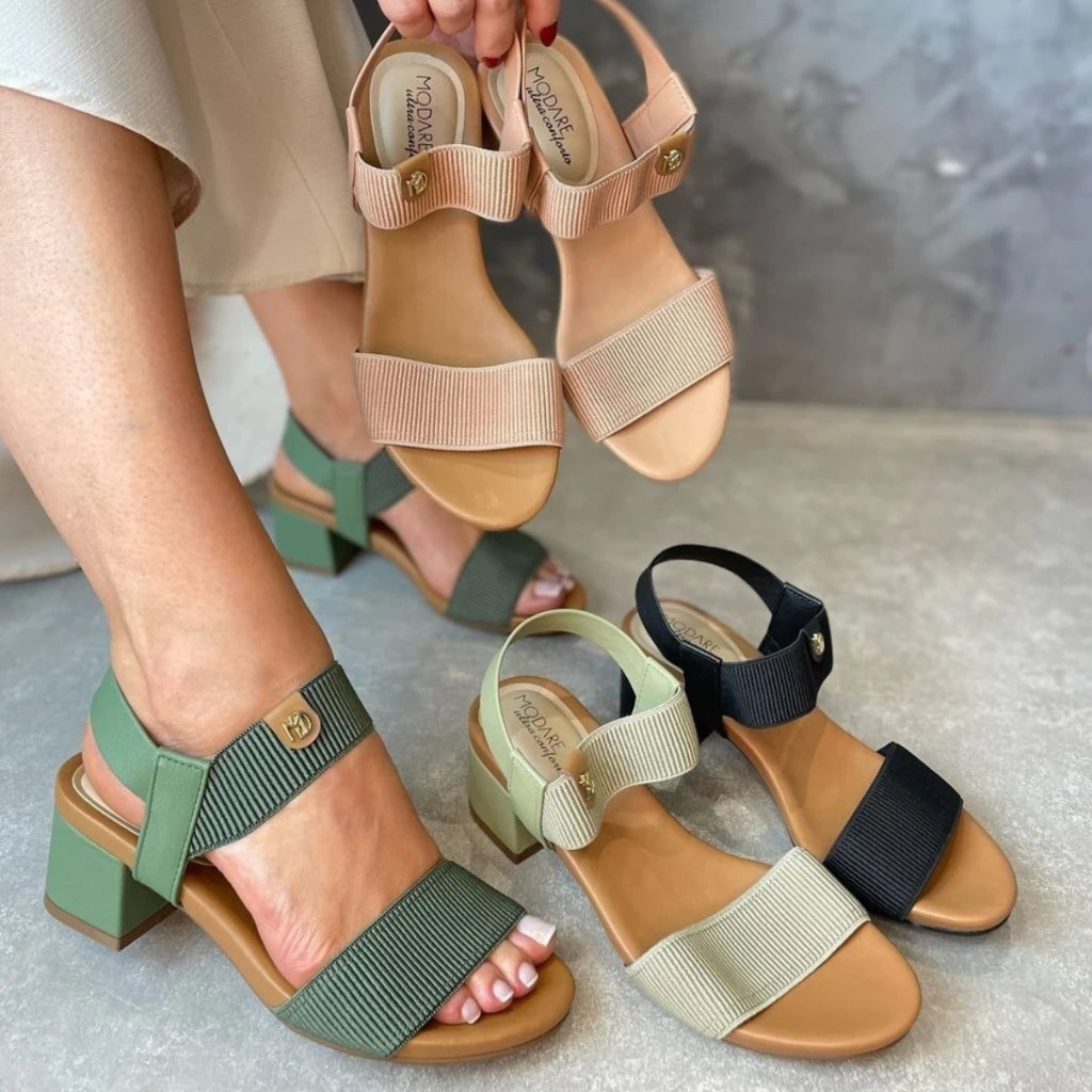 Sandália Modare Ortopédica Feminina + Brinde Especial Mochila Belevita (Semana Black Friday Belevita Últimas Unidades)