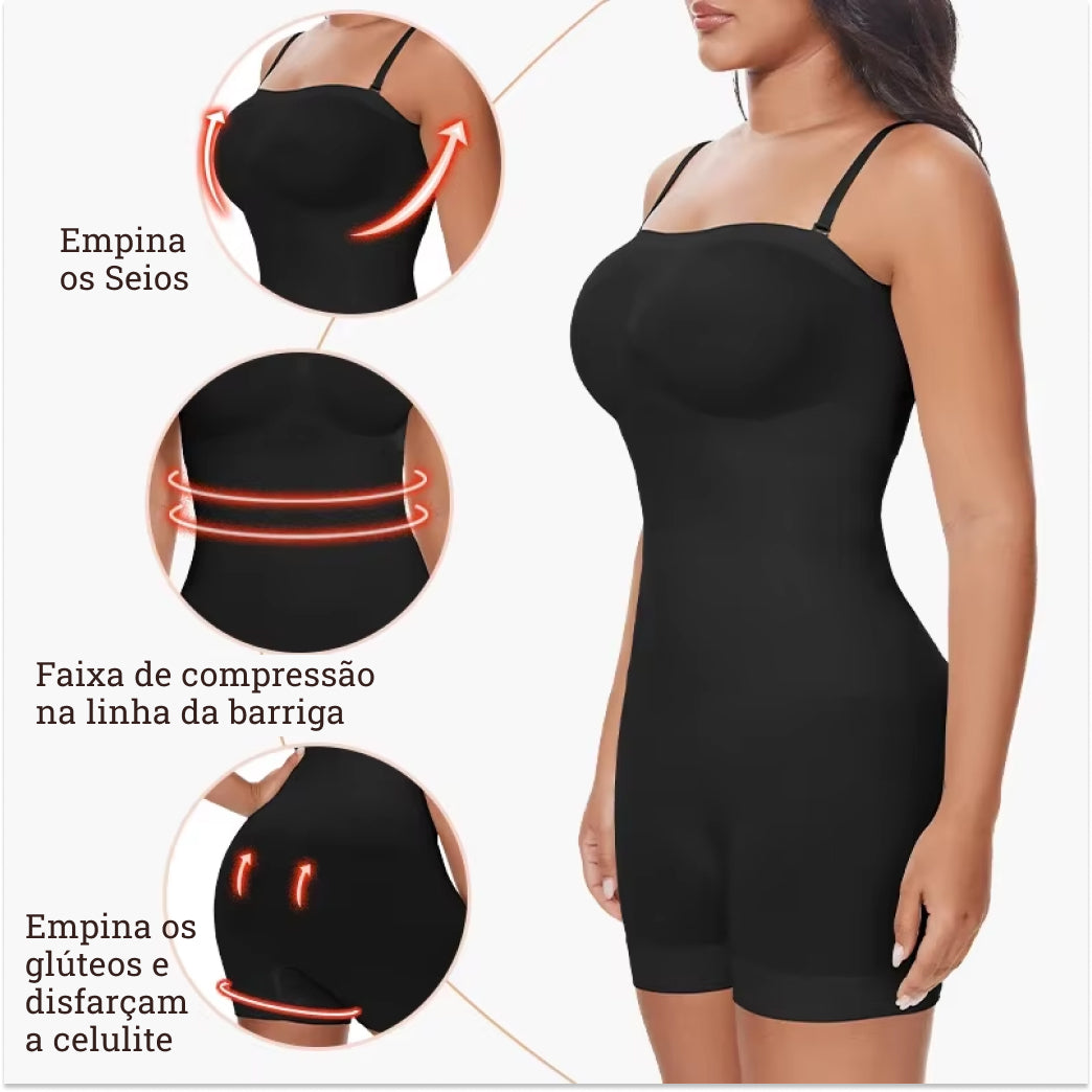 Body Modelador com Alça Removível - Premium Shaper - Compre 1 Leve 2 + Brinde