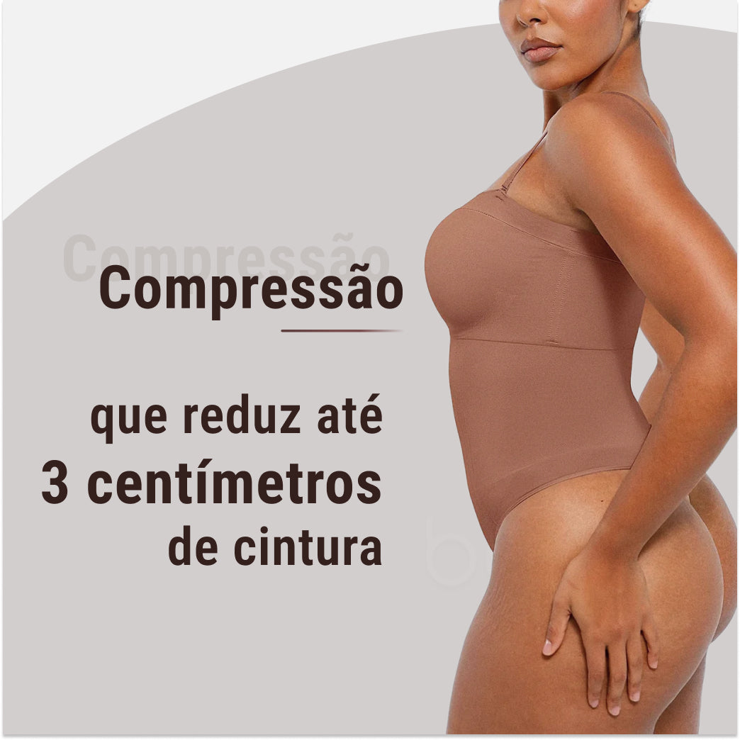 Body Modelador com Alça Removível - Premium Shaper - Compre 1 Leve 2 + Brinde