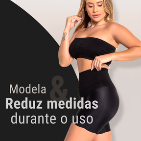 Short Modelador Skin Compression sem costura + Brinde Calcinha Modeladora