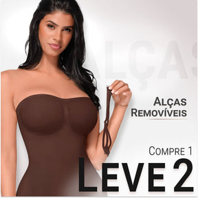 Body Modelador com Alça Removível - Premium Shaper - Compre 1 Leve 2 + Brinde