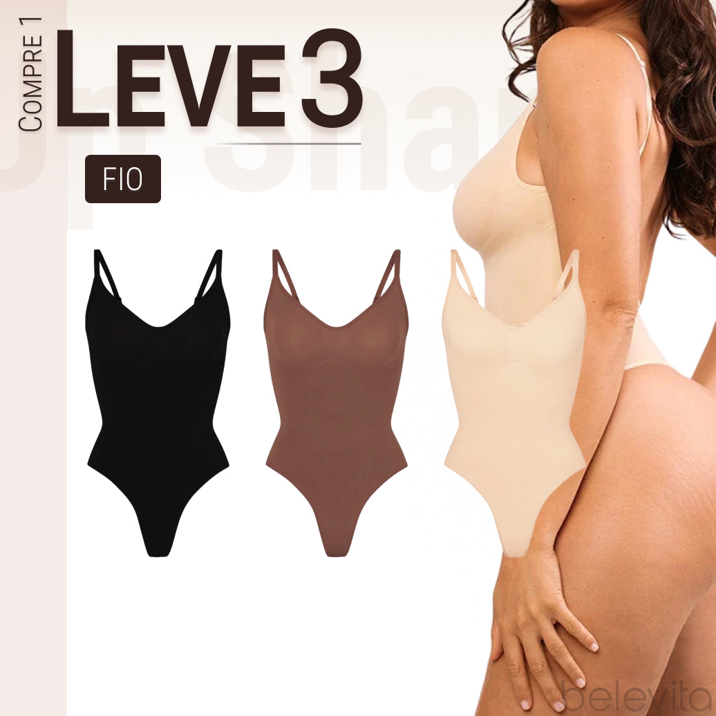 Body Modelador - Up Shaper | PAGUE 1 LEVE 3 + Brinde Calcinha Modeladora