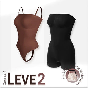 Body Modelador com Alça Removível - Premium Shaper - Compre 1 Leve 2 + Brinde
